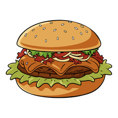 hamburger with cheese