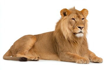 Obraz premium Lion lying down, looking off to the side