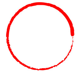 Fototapeta premium Single Red Hand-Drawn Circle Transparent PNG - Sketchy Doodle Highlight & Frame Graphic