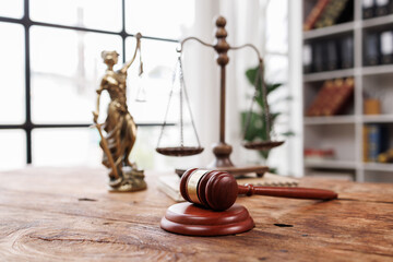 business lawyers background at the law firms. Judge gavel with scales of justice. Legal law, lawyer, documents, advice and justice concept.
