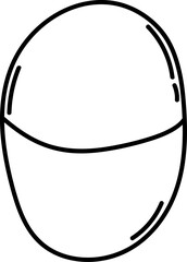 Outlined Oval Shape