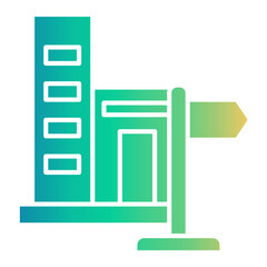 office worker Gradient icon