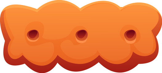 Dessert font, sweet candy type and bakery pastry typeface of confectionery, cartoon vector. Dessert font minus sign or dash hyphen mark as biscuit type or cracker cookie for bakery pastry typeface