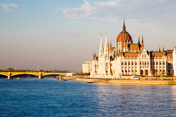 Obraz premium View of hungarian Parliament building