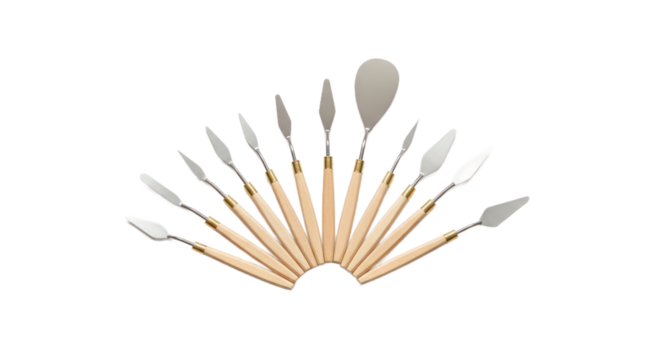 Painting tools set palette