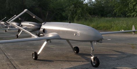 Long-range strike drones for attacking targets deep behind enemy lines