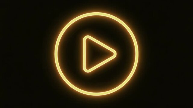 Watch amazing video now with glowing play button animation ready to stream online and get started today