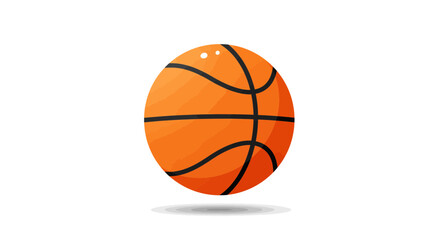 Isolated cartoon basketball vector illustration for sports and recreation themes