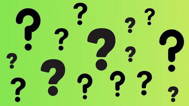 Animated Question Marks Pop Up &mdash; Confusion, Curiosity, Inquiry, Uncertainty, Problem-Solving symbol icons animation