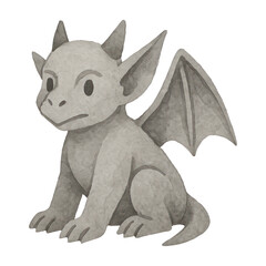 Fototapeta premium PNG Cute gargoyle cartoon illustration.