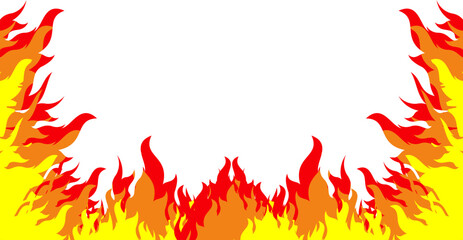 Burning Corner Border Fire