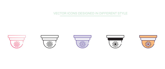 CCTv App icon design with white background stock illustration
