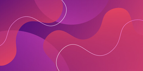 Wavy geometric background. Trendy gradient shapes composition. vector illustration