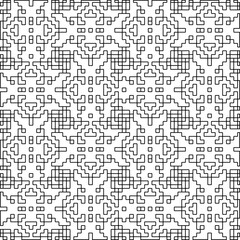 Linear pattern. Digital design.Black and white pattern for web page, textures, card, poster, fabric, textile. Linear Wallpaper Image.
Repeating ornament.