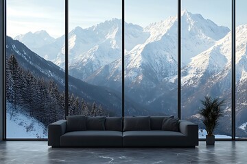 Luxury Apartment Winter Mountain View