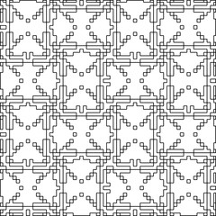 Linear pattern. Digital design.Black and white pattern for web page, textures, card, poster, fabric, textile. Linear Wallpaper Image.
Repeating ornament.