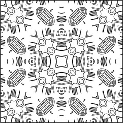 Linear pattern. Digital design.Black and white pattern for web page, textures, card, poster, fabric, textile. Linear Wallpaper Image.
Repeating ornament.