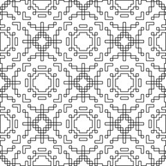 Linear pattern. Digital design.Black and white pattern for web page, textures, card, poster, fabric, textile. Linear Wallpaper Image.
Repeating ornament.