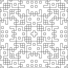 Linear pattern. Digital design.Black and white pattern for web page, textures, card, poster, fabric, textile. Linear Wallpaper Image.
Repeating ornament.