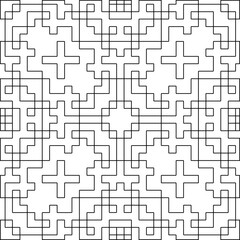 Linear pattern. Digital design.Black and white pattern for web page, textures, card, poster, fabric, textile. Linear Wallpaper Image.
Repeating ornament.