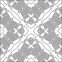 Linear pattern. Digital design.Black and white pattern for web page, textures, card, poster, fabric, textile. Linear Wallpaper Image.
Repeating ornament.