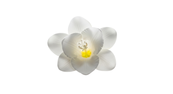 White flower isolated - Powered by Adobe