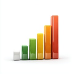 Colorful Bar Graph Representing Growth and Progress in Business