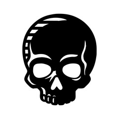 Skull head with transparent background