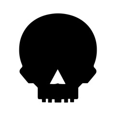 Skull icon with transparent background