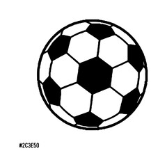 Fototapeta premium Soccer ball outline with transparent background