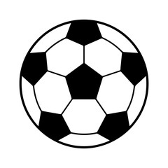 Soccer ball outline with transparent background
