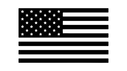 United States flag with transparent background