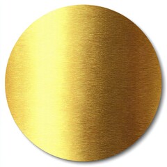 Polished gold oval