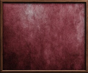 Dark maroon textured board in a wood frame