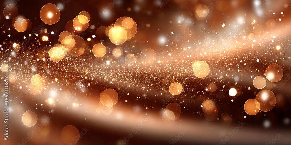 Poster stunning abstract brilliance with colorful bokeh lights creating a festive and elegant background