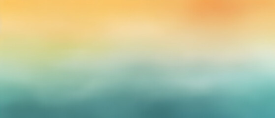 Fototapeta premium Watercolor background aqua to ochre gradient color