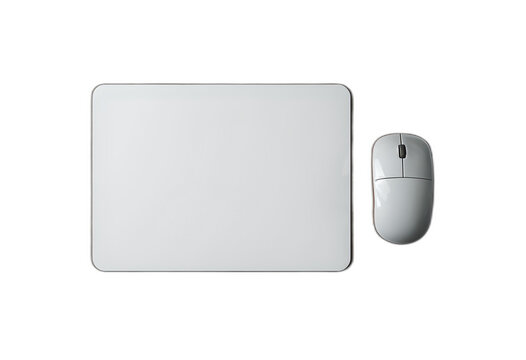 White Rectangular Mouse Pad Mockup, isolated on transparent