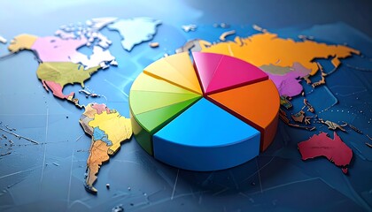 Global pie chart data visualization
