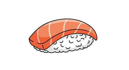 Deliciously prepared salmon nigiri sushi ready to enjoy as a healthy meal option