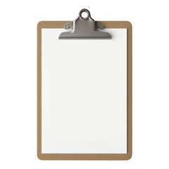 PNG Blank clipboard with white paper.