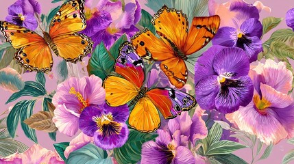 colorful flowers background