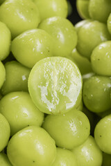 Fresh Green Grapes with Water Drops - High Quality Seasonal Fruit Background