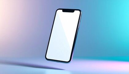 Sleek Smartphone Mockup Modern Device with Blank Screen for App Presentation