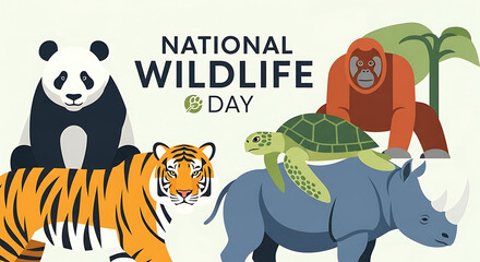 National Wildlife Day Celebrating the Earth's Magnificent Creatures and Habitats