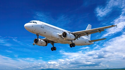 Airplane landing at sunset over an open field with a vibrant sky showcasing hues of orange and purple