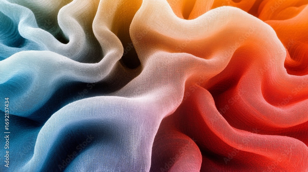 Poster dynamic flowing wave patterns with soft color gradients and artistic textures for creative projects