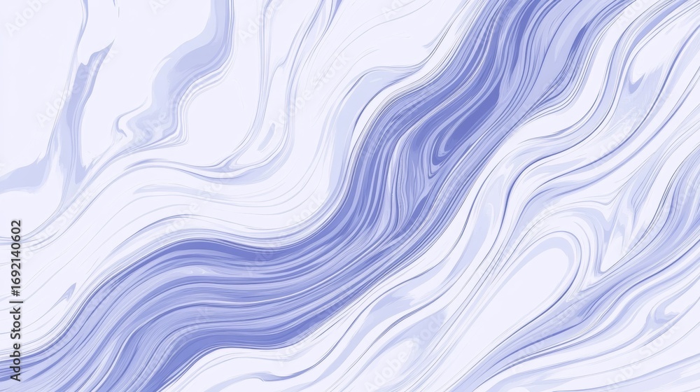 Poster elegant flowing lavender and gray abstract marble background design with serene swirl patterns