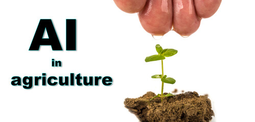 Ai in agriculture. Smart technology on the field