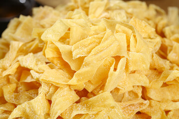 Dried Tofu Skin Bean Products from Shandong Province Traditional Asian Food Ingredient