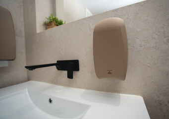 Sandy texture touchless soap dispenser